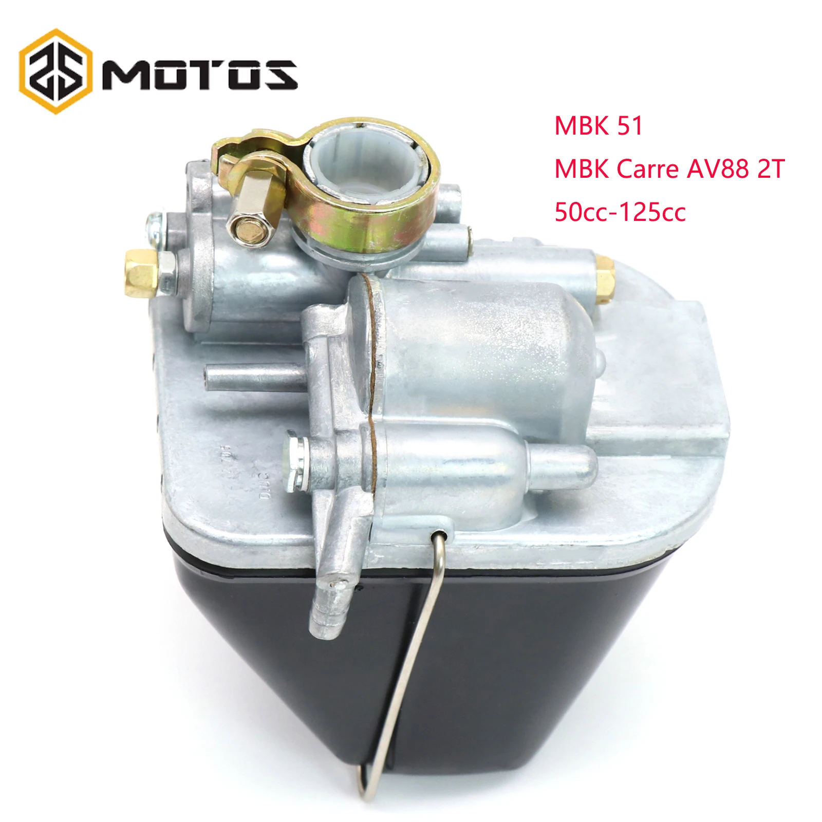 Zs motos 12mm carburador para mbk51 mbk carre av88 2t av7 motor scooter ciclomotor 50cc-125cc motobecane carburador ar2.12.705