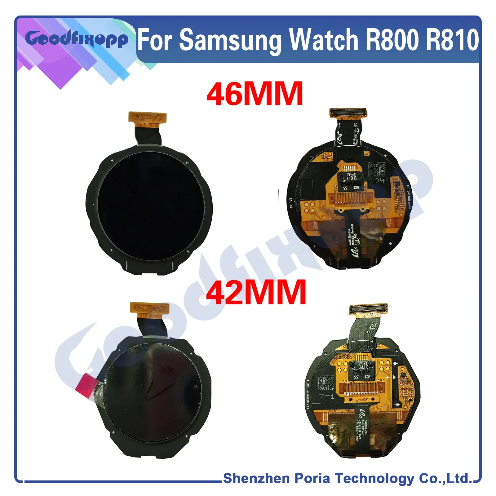 

For Samsung Galaxy Watch R800 R805 R810 R815 LCD Display Touch Screen Digitizer Assembly Repair Parts Replacement