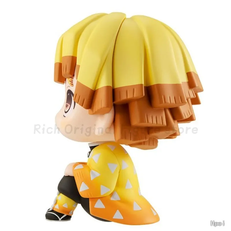 

【In Stock】Original MegaHouse Look Up Demon Slayer: Kimetsu No Yaiba Agatsuma Zenitsu Q Version Humanoid Anime Figure Model Toy