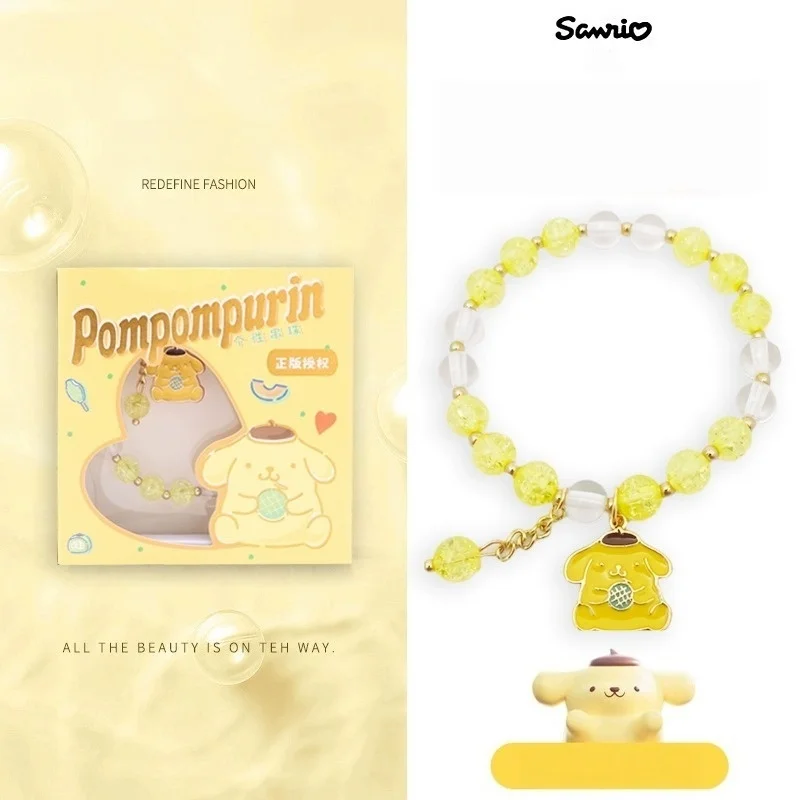 1 Stück Cinnamoroll Melody Kuromi Kawaii Süße Cartoon Anime Damen Trendige Perlenkette Accessoires Party Deko – Detail 17