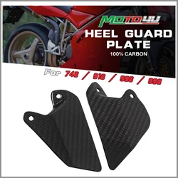 For Ducati 748 916 996 998 100% Carbon Fiber Front Rearset Heel Guard Mount Plate Cowling Motorcycle Fairing