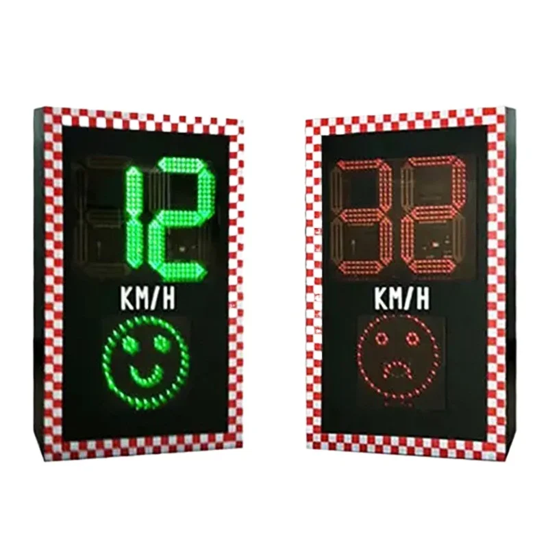 Light Emitting Diode Display Traffic Sign Speed Detector Solar Radar Speed Limit Sign