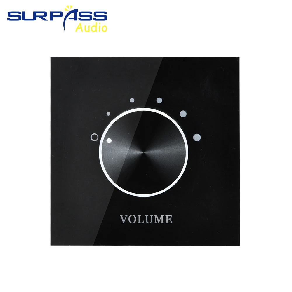 Акриловый стерео-тюнинг, управление 5 регулировками громкости, 2-канальный музыкальный контроллер с фиксированным сопротивлением для динамика, усилителя, домашнего деко