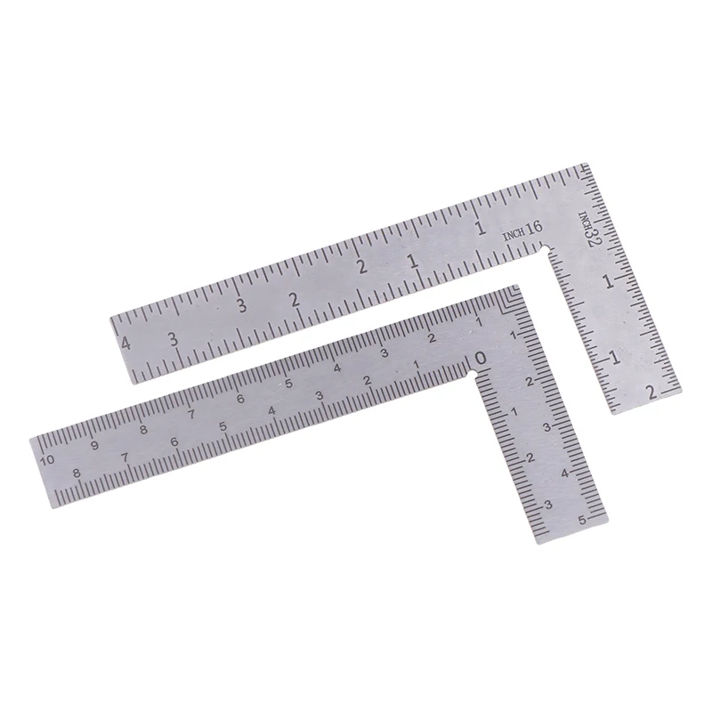 Mini L Square Ruler Measuring Layout Tool Stainless Steel Square L Shape Ruler Precision For Building Framing Gauges