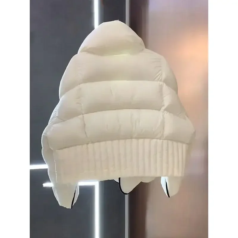 ポップなデザインセンス 2025秋冬ファッション 新スタイル 中綿入りダウンジャケットコート 暖かい