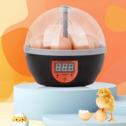 Mini Home Automatic Egg Incubator Detachable 6 Eggs Incubator Tray Turning Temperature Control Hatcher for Chicken Duck Geese