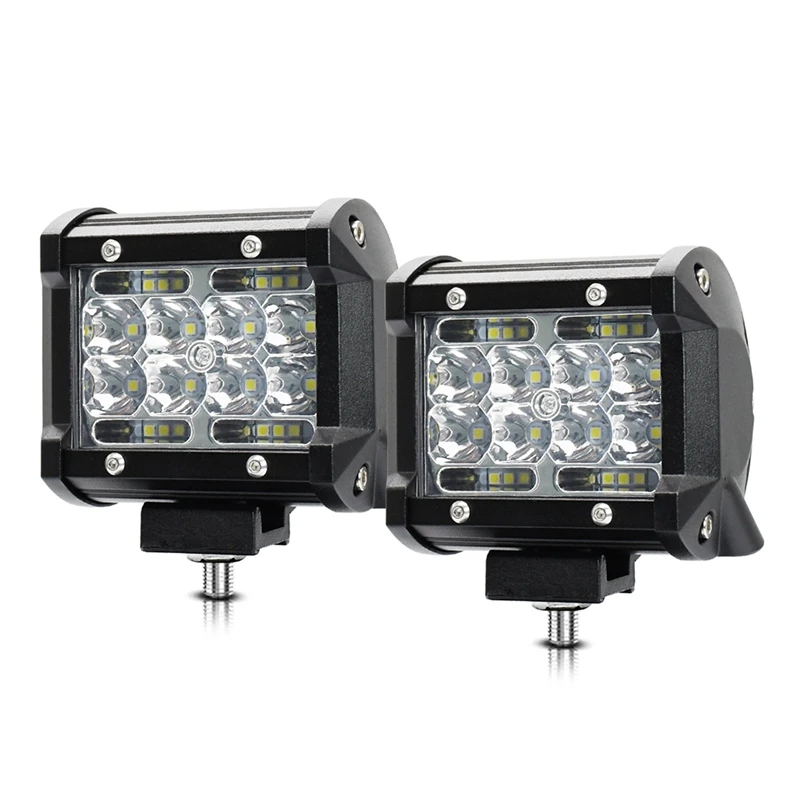 LED Işık Çubuğu, LED Işık Bölmeleri 4 Inç 60 W 6000Lm LED Kamyon Çalışma Lambaları Spot Işıklar Tekne Pikap ATV UTV RV için LED Bölmeler