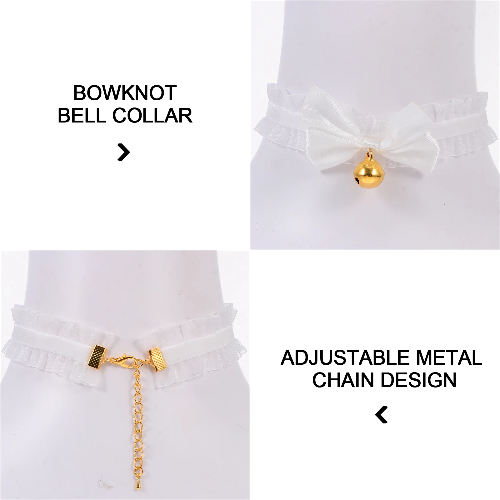 

1Set Decorative Lace Collar Hairband Cat Ear Design Lightweight Durable Festival Party Costume Accessories Decorative Hairband