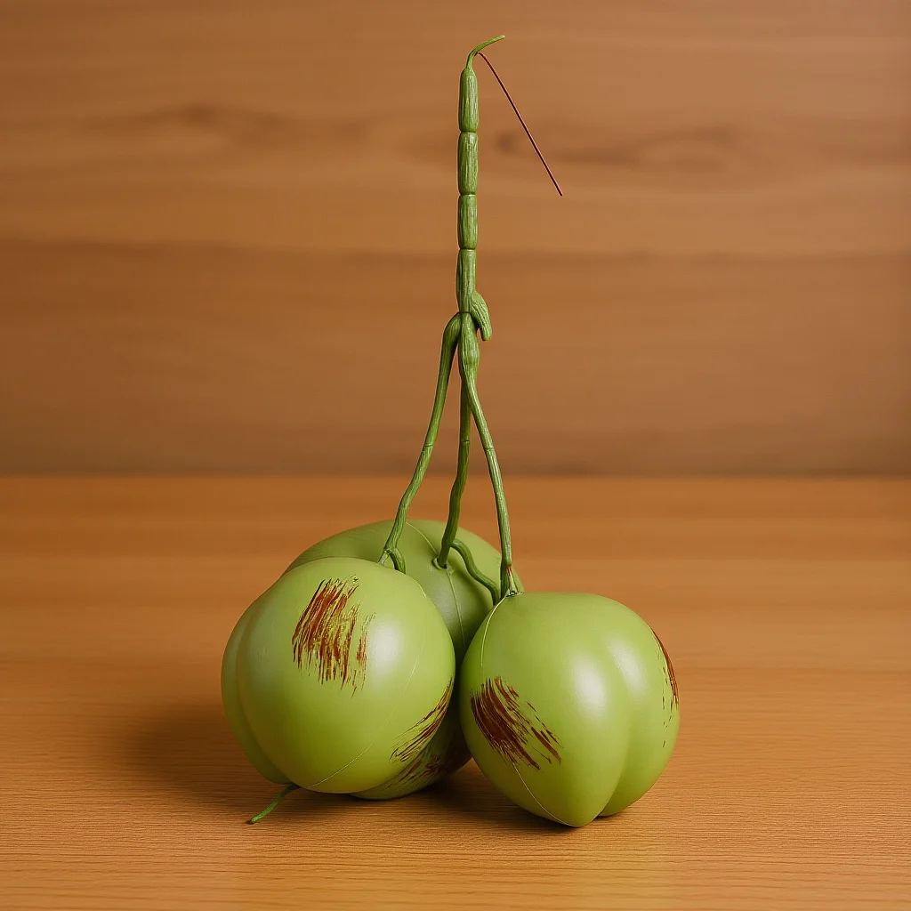 

1 Bunch Simulated Coconuts Realistic Fake Green Coconut Decor for Home Garden Luau Party Faux Fruit Display Photo Prop