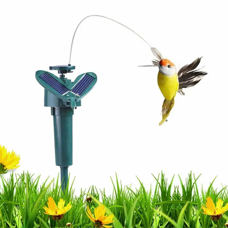 Solar Rotating Bird Solar Rotating Bird Flying Fluttering Hummingbird Powered Birds For Outdoor Yard Garden Decoration