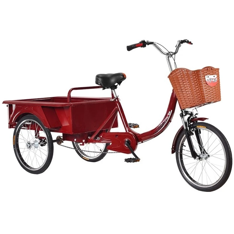 

New elderly tricycle pedal rickshaw elderly pedal scooter adult pedal bicycle