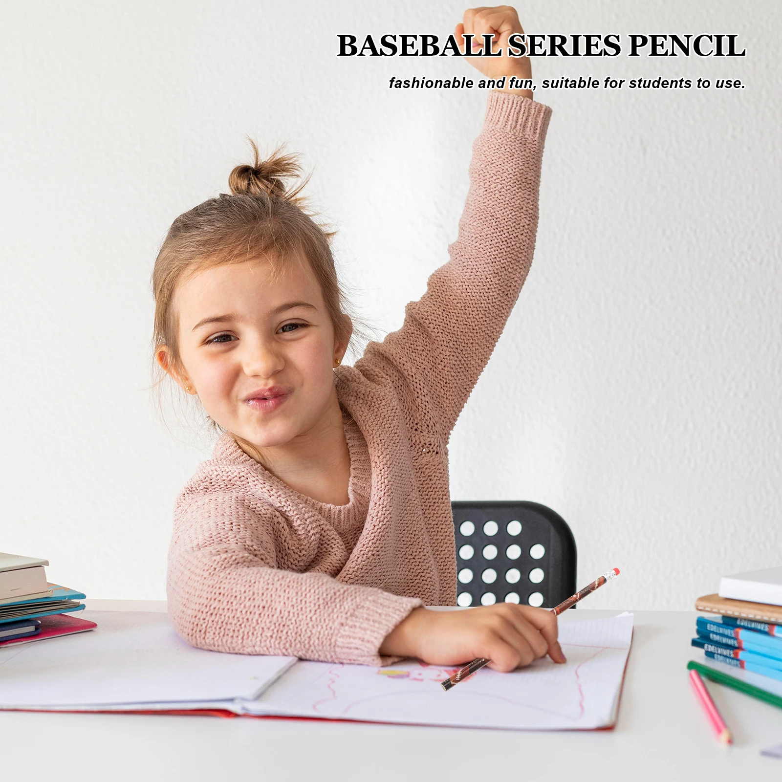 12 Pcs Rugby Pencil Eraser Kids Sketch Pencils Erasable for Students Painting Sports Basketball Child