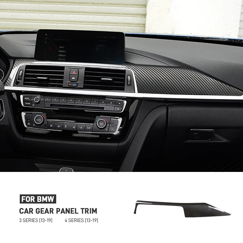 

Real Carbon Fiber Car Center Console Decoration Panel Trim Cover For BMW 3 4 Series GT F30 F34 M3 M4 F80 F82 F33 F36 2013-2019