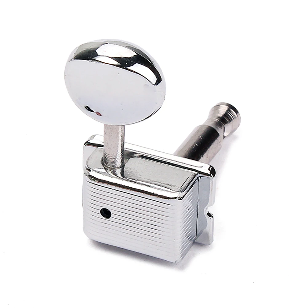 

Gc206d 6 in Line Vintage Style Guitar Machine Tuning Pegs Silver Electric Guitar Tuner Metal Body