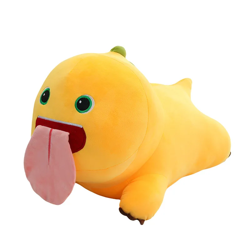 Kawaii MilkDragon knuffel schattige gevulde pop MilkDragon met tong magnetische bevestiging voor kinderen verjaardag kerstcadeau gevulde pop