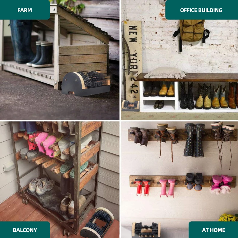 Outdoor Courtyard Portable Shoe Polisher Multifunctional Snow Mud Brush Shoe Brush For Home Entrance Hall