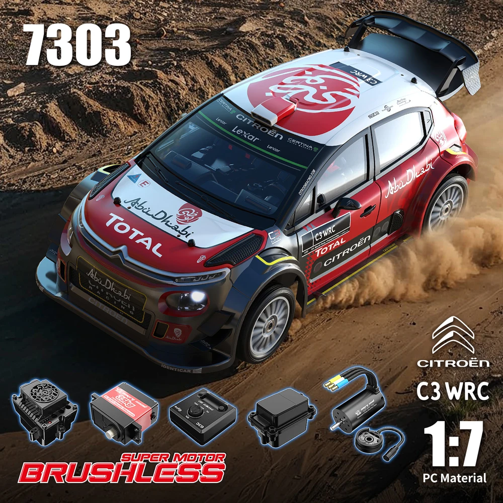 سيارة HYPER GO MJX 7303 1/7 RC 4WD بدون أحمر الخدود وجهاز تحكم عن بعد عالي السرعة الانجراف خارج التحميل RC سيارة للهدايا