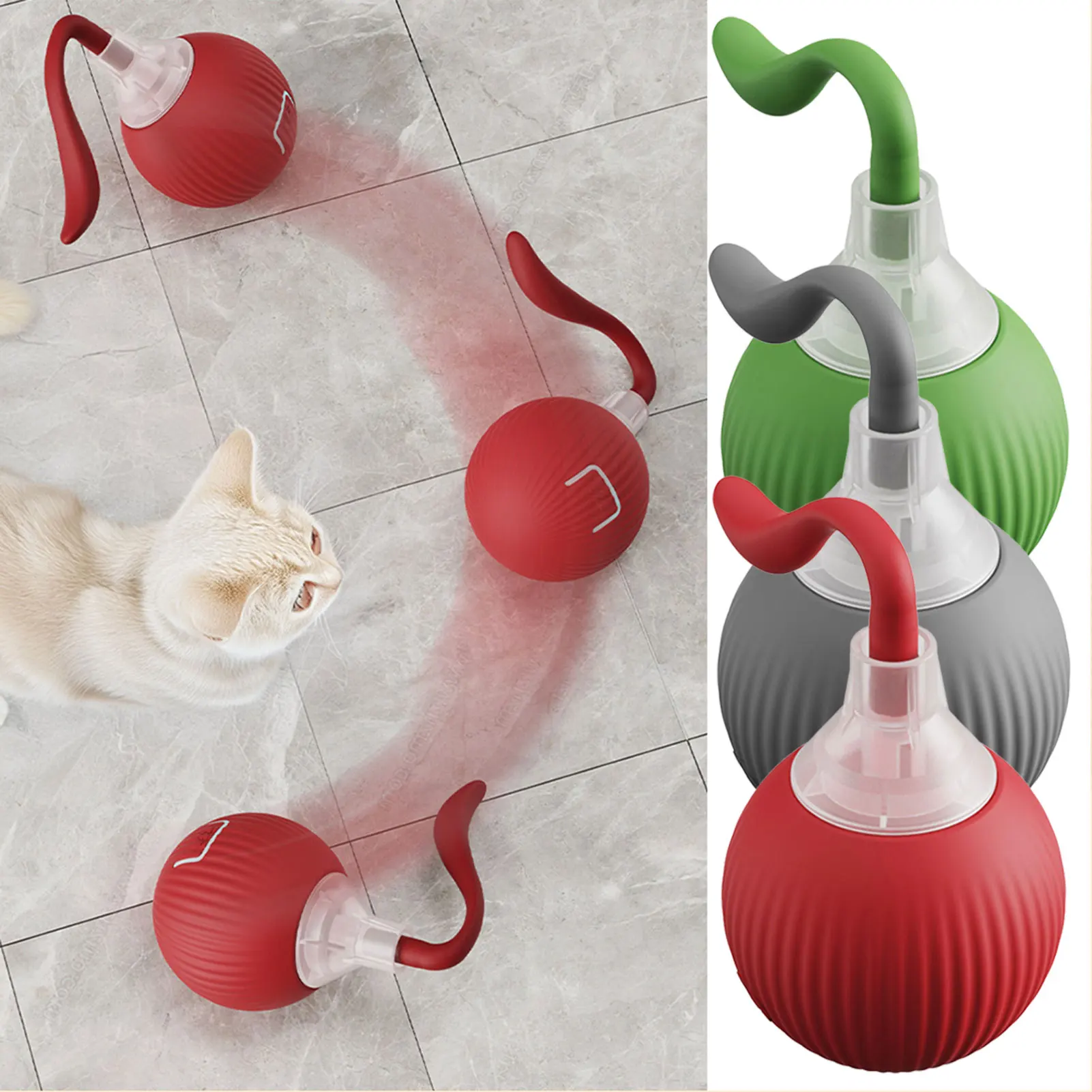 

Интеллектуальный интерактивный кошачий мяч, умный самокатывающийся мяч, игрушка для кошки с красочным светом, USB перезаряжаемый домашний автоматический катящийся мяч