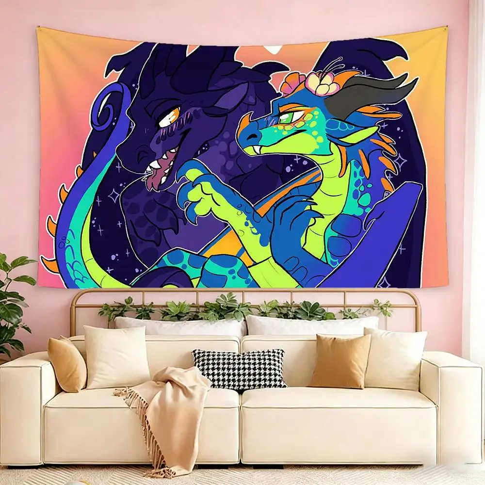 W-Wings of F-Fire Dragon  Flags Suitable For Party Club Outdoor Interior Wall Decoration Banner Fans Gift