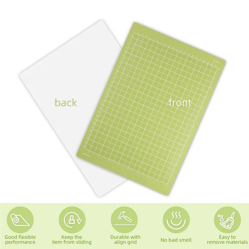 

A43F-5Pcs Cutting Mats Set For Cricut Joy Xtra, 8.5X12inch (Standard Grip, Strong Grip, Light Grip) And Card Mat 4.75X6.65In