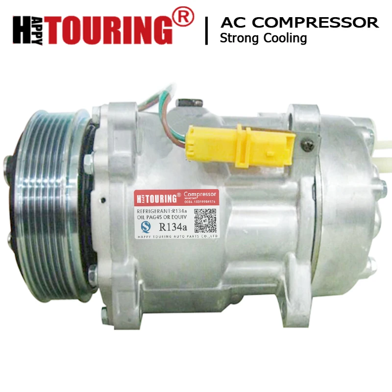 SD7V16 AC Compressor for Peugeot 406 807 307 PARTNER 607 6453lq 6453JN 6453JQ 6453LQ 6453LR 6453LX 6453TE9646416780 9800859180