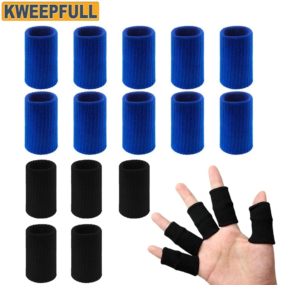 KWEEPFULL 10Pcs/Set Finger Protection Arthritis Support Finger Guard Outdoor Sports Basketball Volleyball Elastic