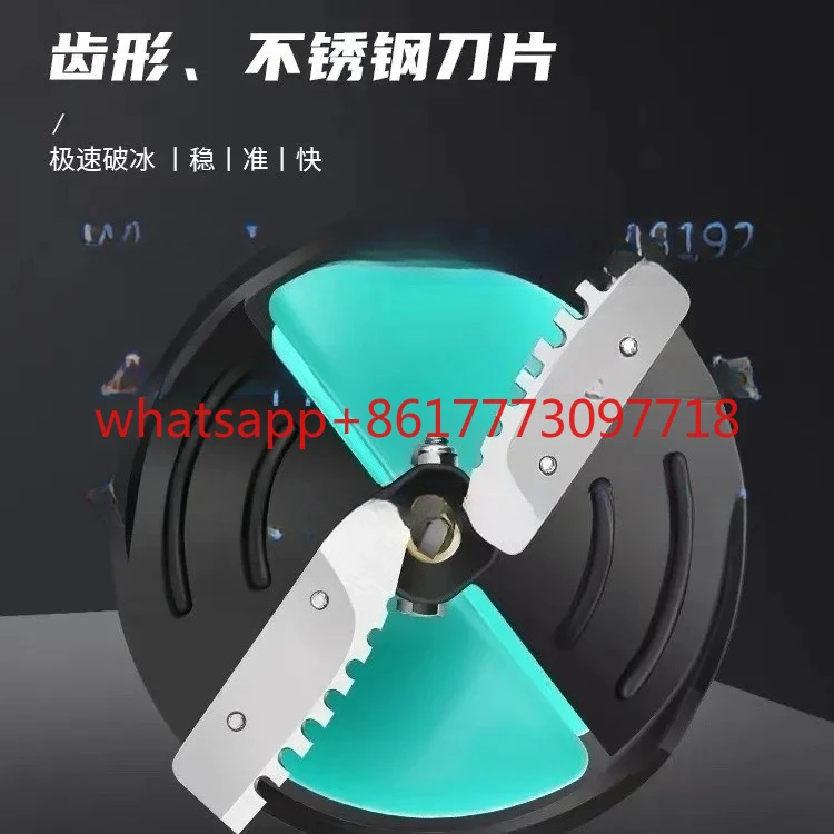 Wiertło do lodu elektryczne 20cm pływające wiertło do lodu z końcówką do wiercenia w wodzie