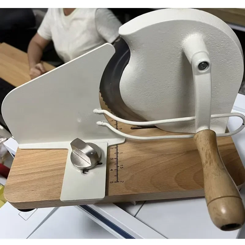 Manual Meat Slicer Stainless Steel Bread Toast Sausage Frozen Food Cutter Household Kitchen Baking Supplies Tool Large