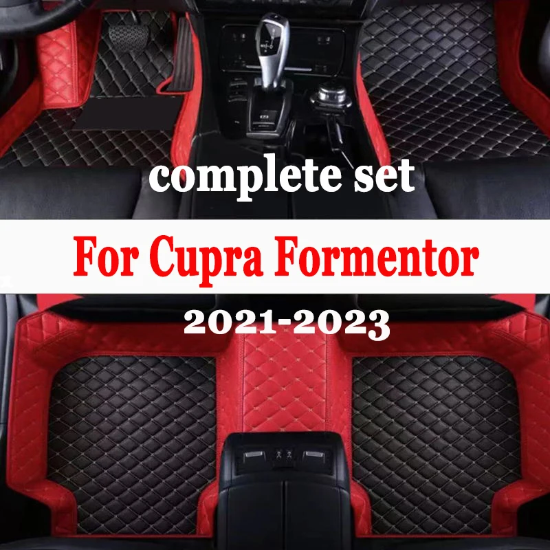 Hybrid Vehicle Car Floor Mats For Cupra Formentor V25 2021 2022 2023 Leather Car Mats Floor Tapetes Para Carro Car Accessories