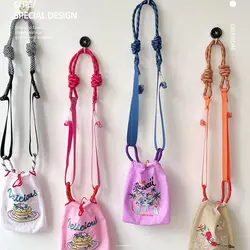 Round Rope Nylon Strap New Replacement Detachable Shoulder Bag Strap Adjustable Purse Handle Women