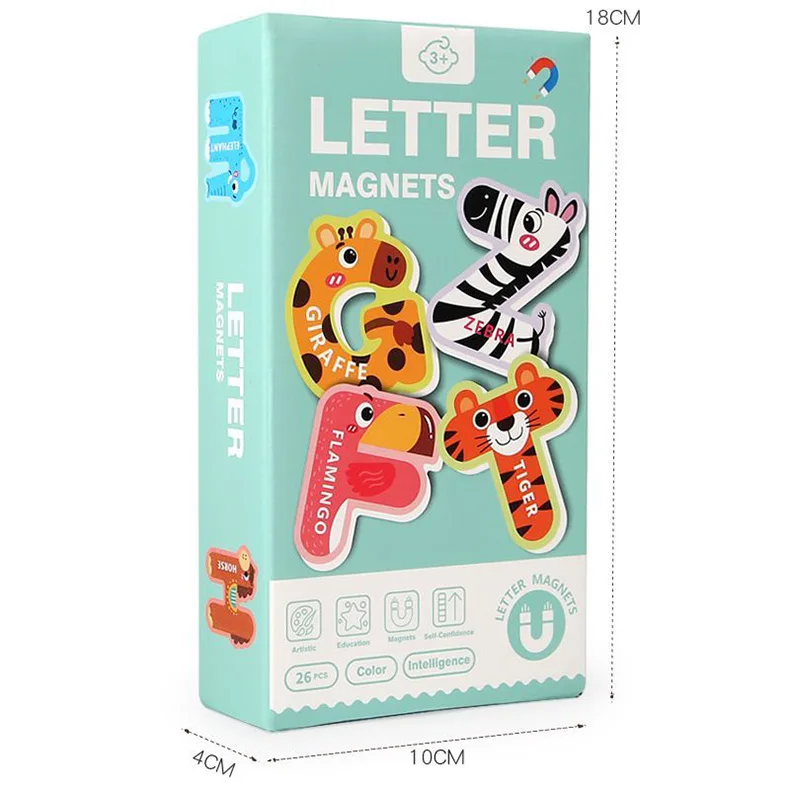 Große Buchstaben, magnetisch, Meerestiere, Alphabet, Spielzeug, Großbuchstaben, ABC, kognitive Puzzle-Magnete, Kühlschrank, niedlicher Kühlschrank, Kinder – Detail 12