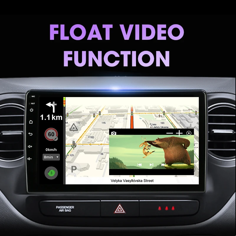 JMCQ 9inch 2din Android12 Car Radio Carplay For Hyundai Grand i10 i 10 2013-2018 Car Stereo Multimedia Player GPS Navigation
