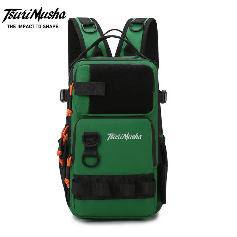 

TsuriMusha Japan Multifunctional Waterproof Backpack Outdoor Fishing Hiking Backpack Lure Bag