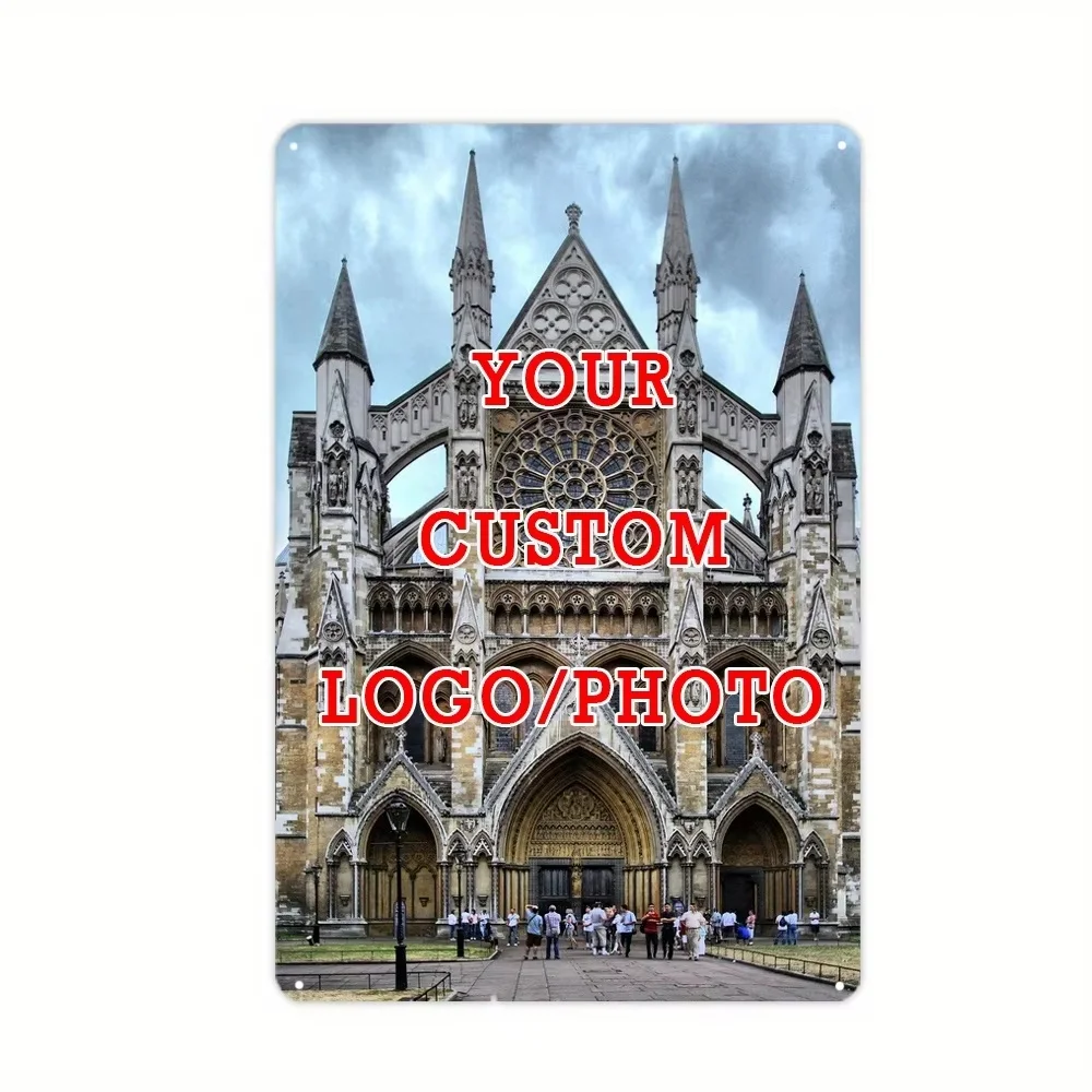 Customized Aluminum Metal Sign With Personal Photo, Contemporary Hanging Wall Decor For Home Garden Bar Office view 4