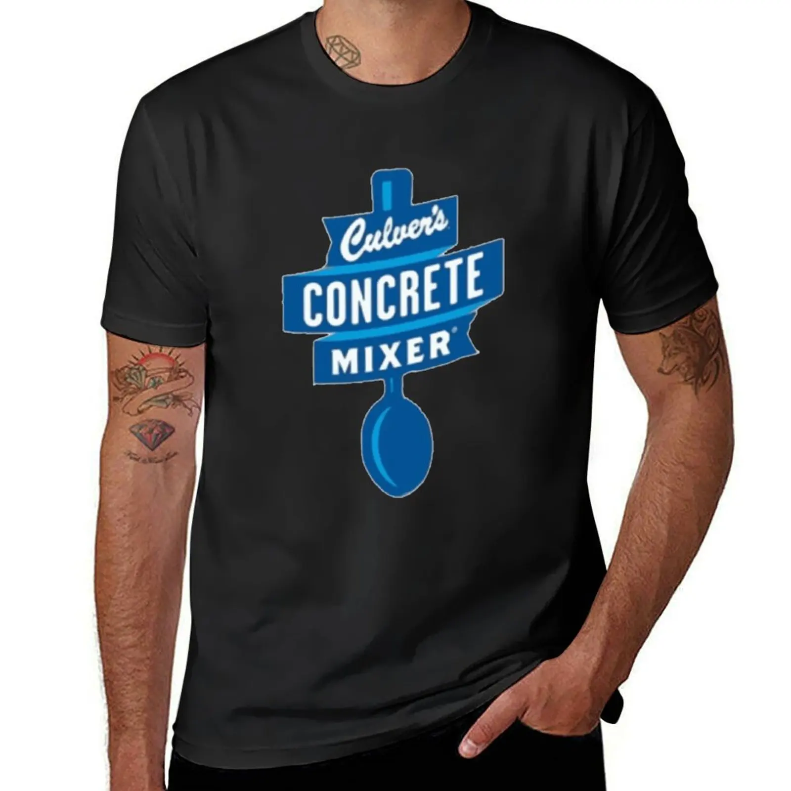 Culver_s Concrete Mixer Logo T-Shirt blacks vintage sublime t shirts for men cotton