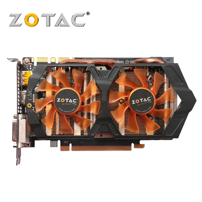 ZOTAC-tarjetas gráficas originales GeForce GTX 660, 2GB, GPU, 192Bit, GDDR5, tarjeta de vídeo para nVIDIA Map, GTX660, 2GD5, GK106, Hdmi, Dvi, usadas