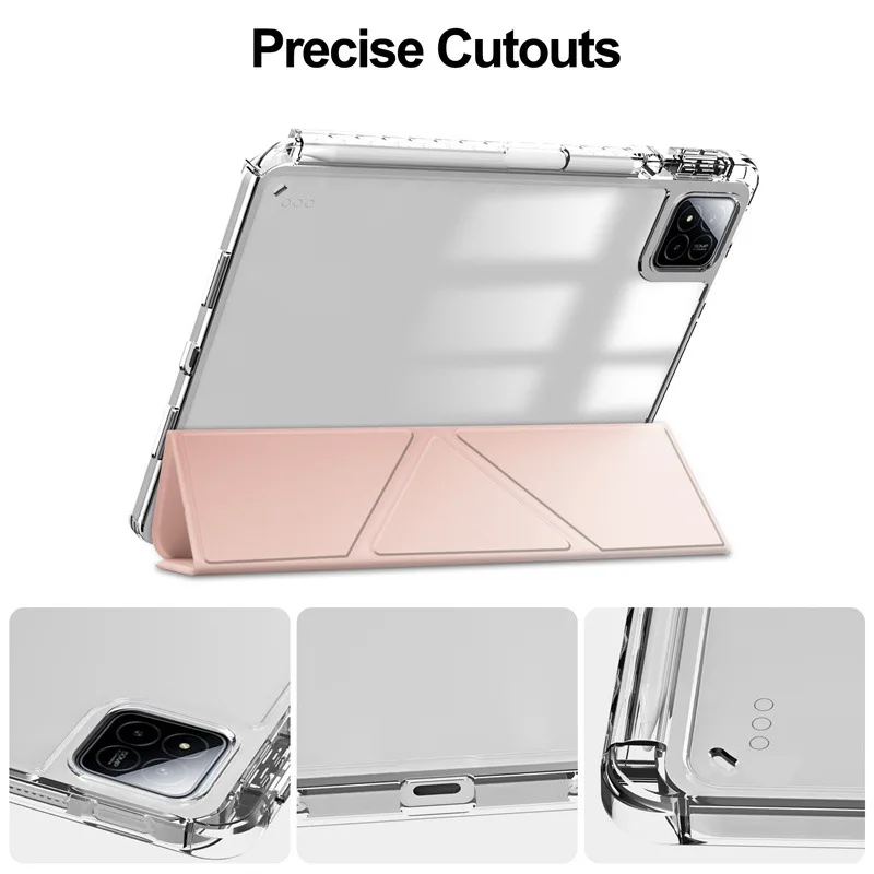 

Складной чехол-подставка 3 + Y для Xiaomi Mi Pad 8 7 6 5 Pro для Redmi Pad2 SE 11 12,1 дюйма, чехол для планшета, держатель для карандашей, прозрачный акриловый чехол