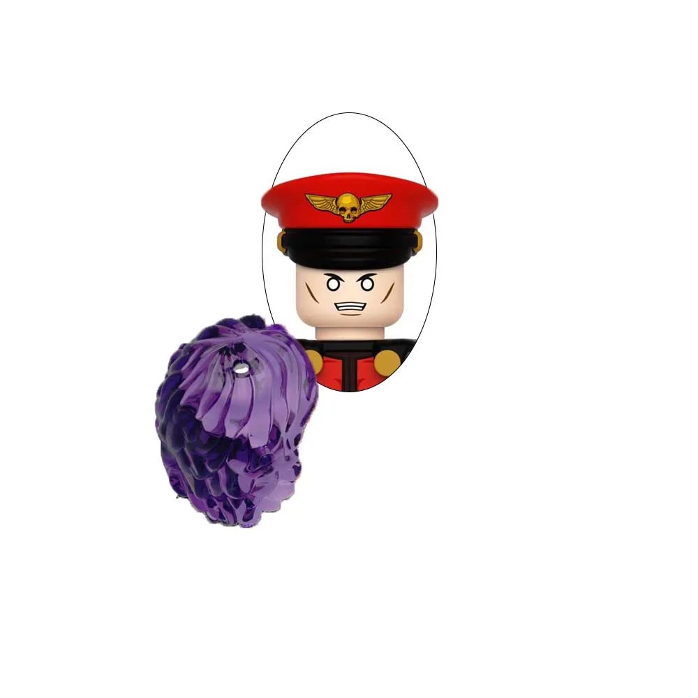 Blind Box Street Fighter Kampfspiel Bausteine KenMasters Hoshi Zusammenbaubare Actionfigur Puzzle Spielzeug Bausteinmodell Ornament