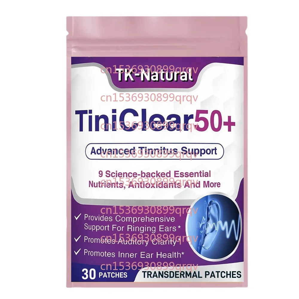 30枚入り 耳鳴り緩和経皮パッチ ビタミン、メラトニン、イチョウ葉エキス、マグネシウム配合