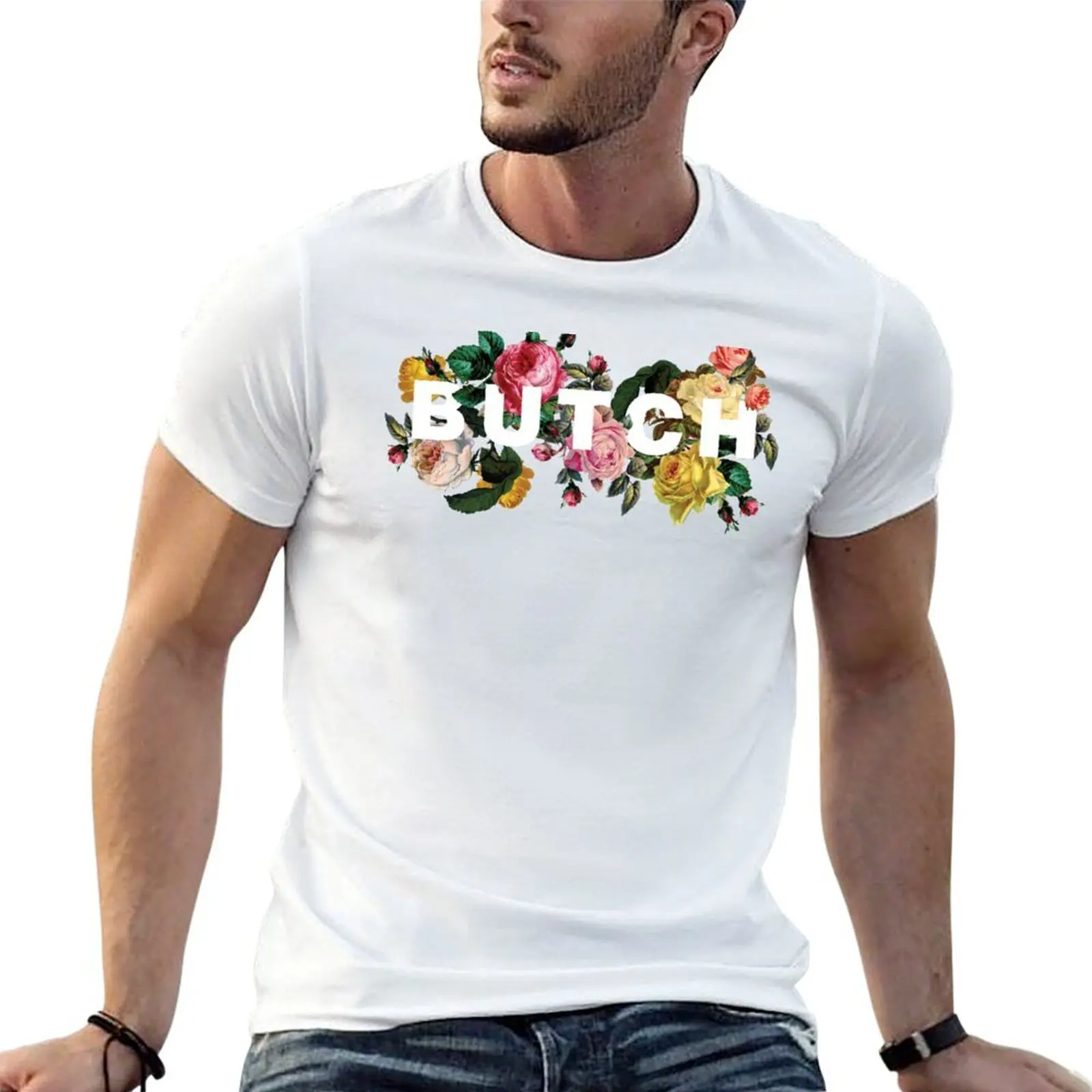 

Butch (Antique Roses) T-Shirt t shirts for man graphic funny t shirt custom print T-Shirt