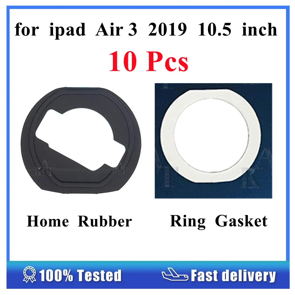 10Pcs for Ipad Air 3 2019 10.5 Inch OEM Home Button Holding Bracket Rubber Ring Gasket Replacement Parts