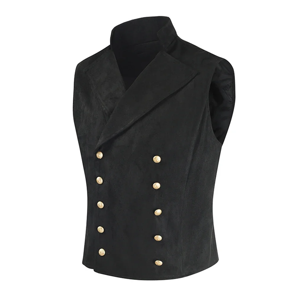 

For Men Vest Comfortable Mens Costume Classic Sleeveless Solid Waistcoat Widely Applicable Affordable Brand New