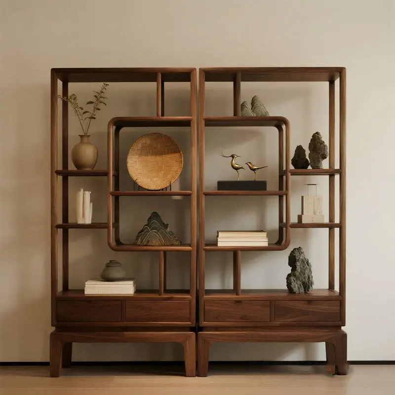 

Элитная мебель для павильона Zen Duobao с каркасом из черного ореха.