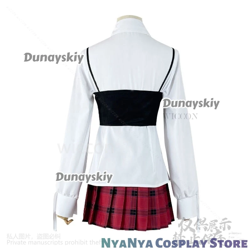 تشياو لينغ تأثيري أنيمي لينك انقر هيلروويين فكلمون جيراي كي بنات JK زي مدرسي فستان منقوشة تنورة موضة Y2K لوليتا هالوين كوس