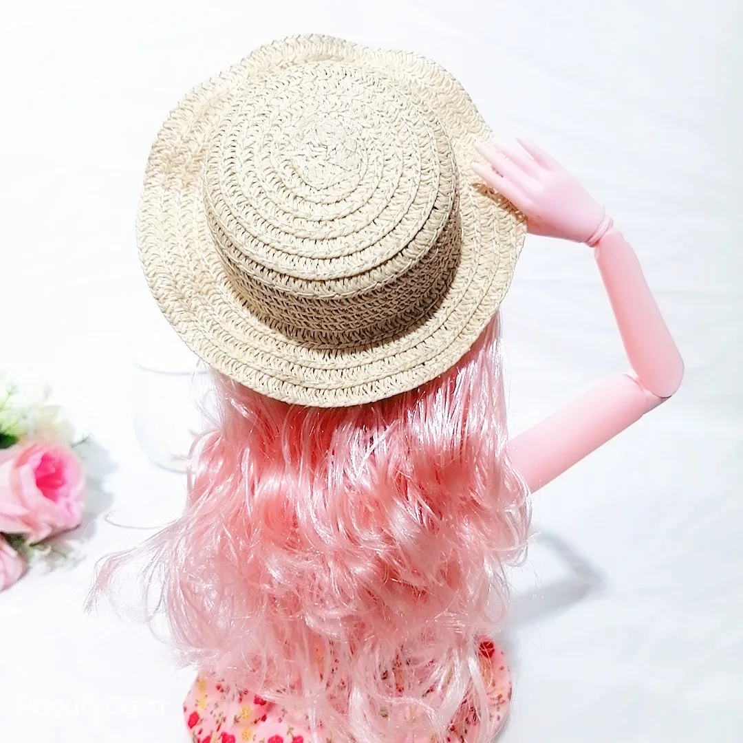 Cute Straw Hat BJD for blythe doll Cotton Baby Mini Hat Doll Small Hat Doll Accessories