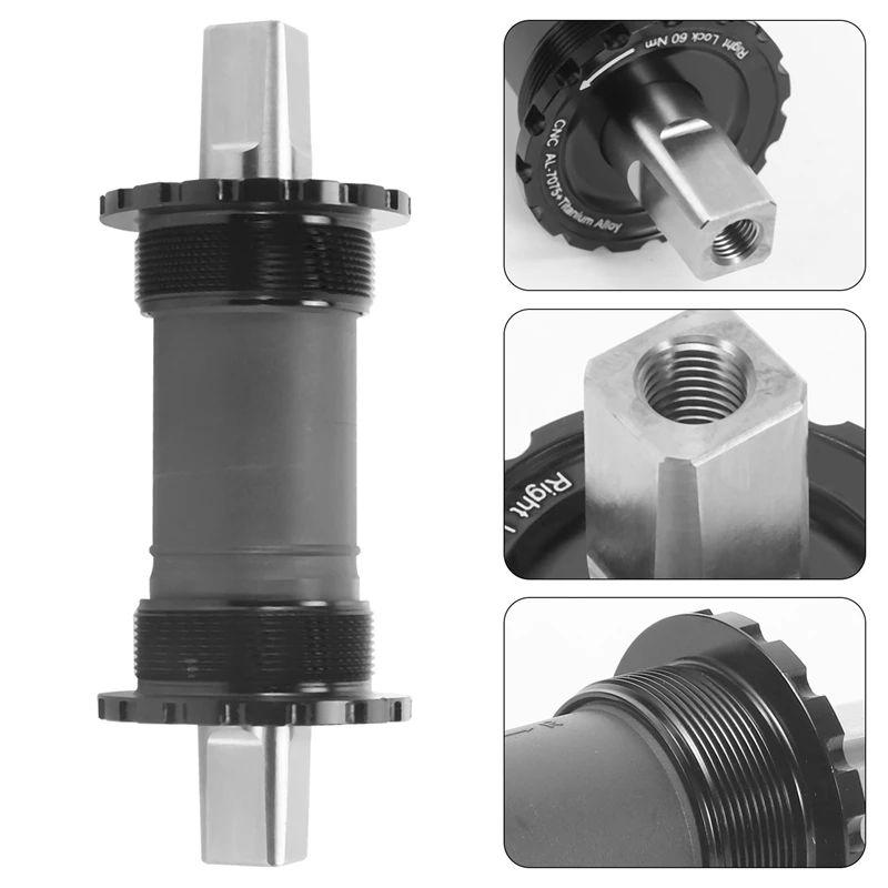 Titanium BSA English Threaded Square Taper Bottom Bracket 119mm for 148G-A63M view 6