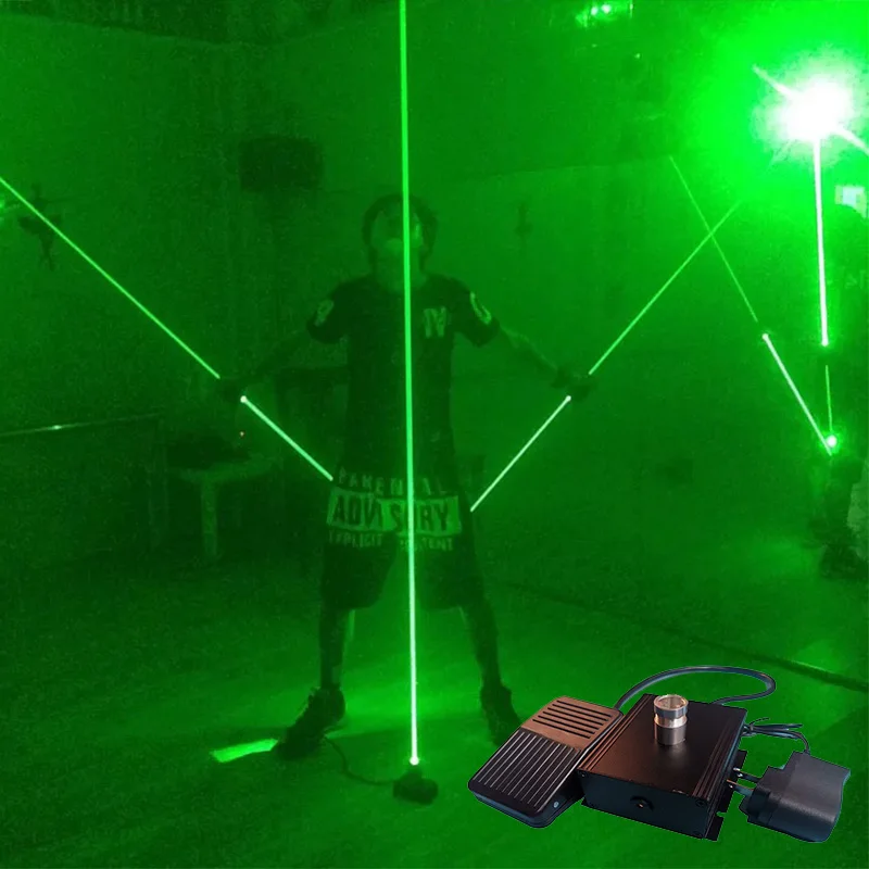 

Green Laser Foot Switch Lasers For DJ Music Stage Show Performance Atmosphere Prop