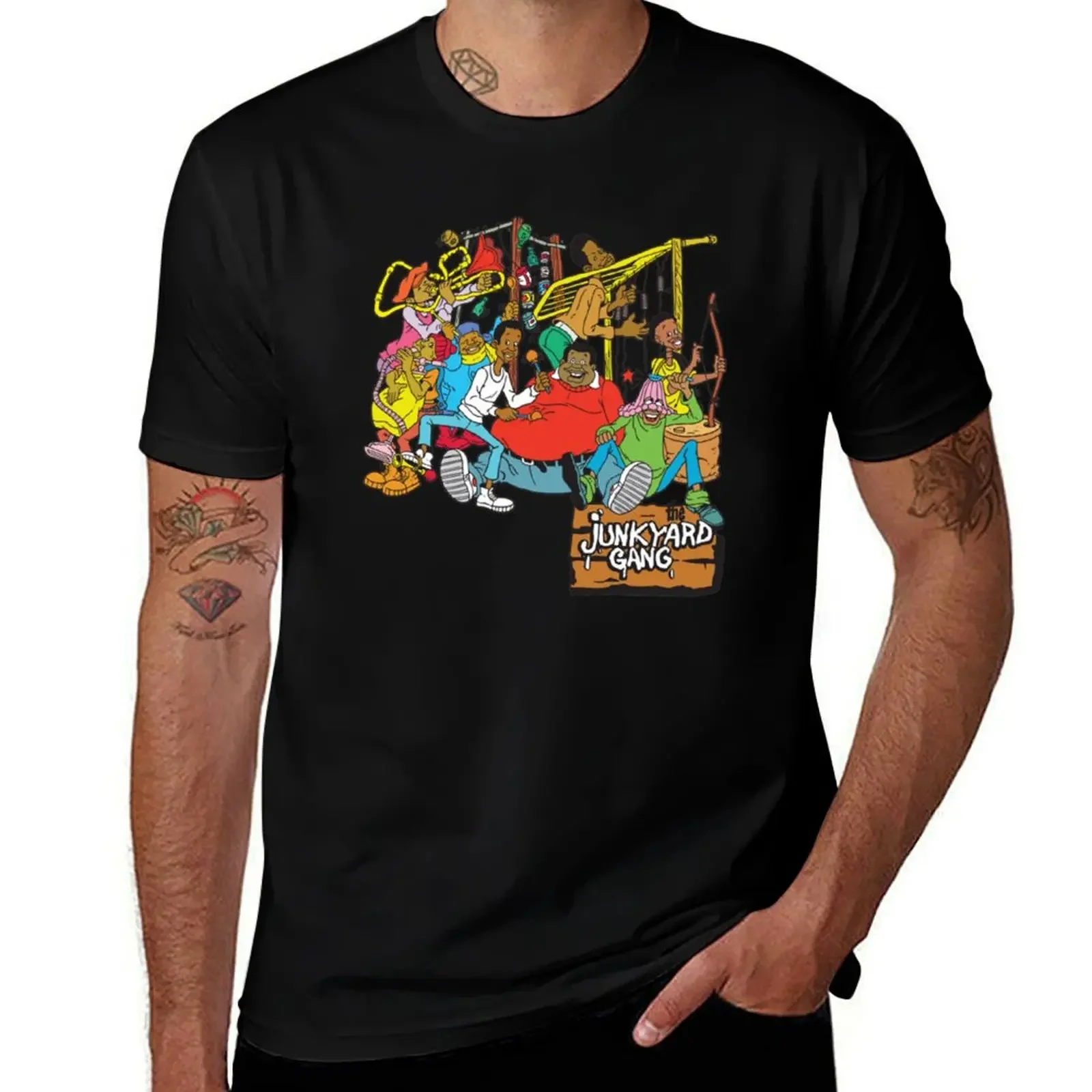 Fat Albert & The Junkyard Gang T-Shirt luxury clothing labubu oversized graphic tee mens big and tall t shirts