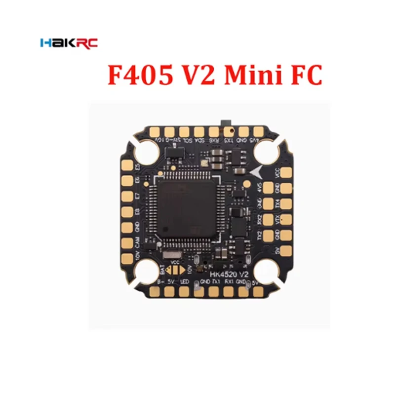 HAKRC F405 V2 F4 Mini Flight Controller Dual BEC 35/40/60/65A 4in1 ESC Stack DShot150/300/600/1200 PWM for RC FPV Racing Drone