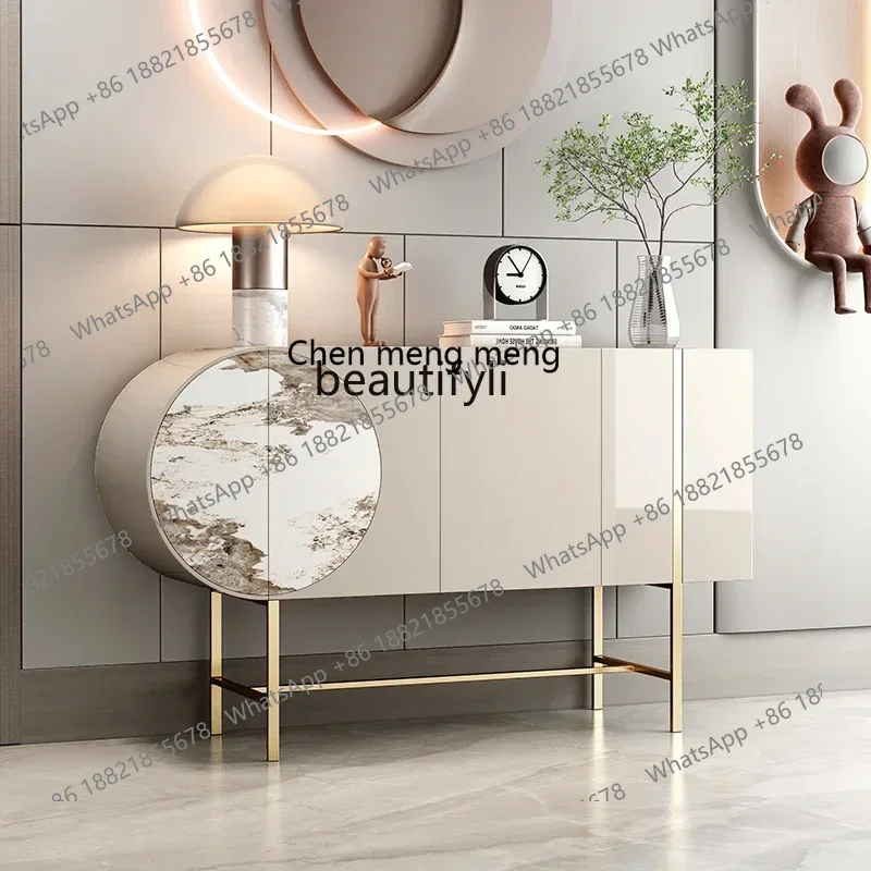 

cqyLight luxury door cabinet Italian simple modern living room decorative cabinet home locker home